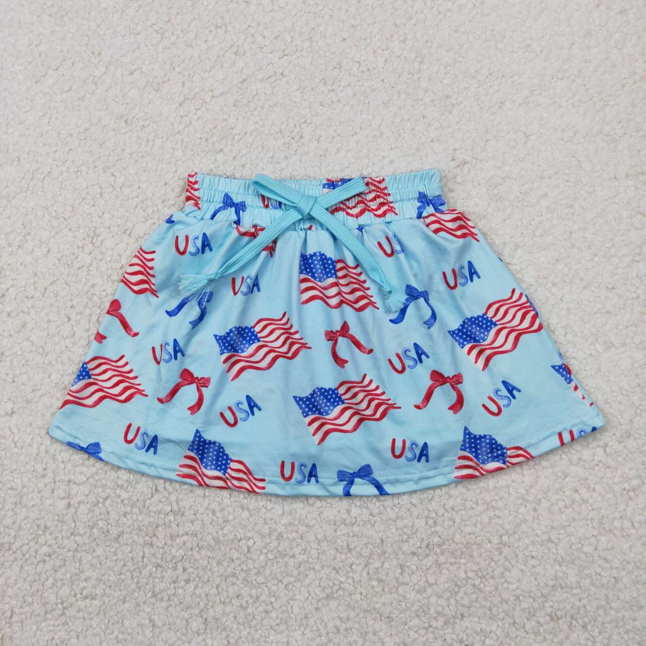 Baby girls American flag July 4th dress