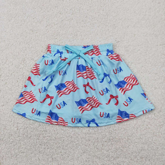 Baby girls American flag July 4th dress