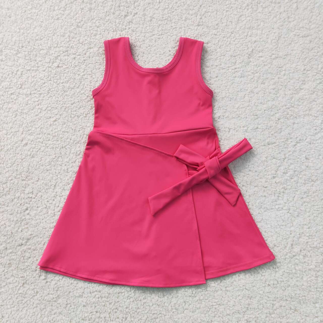 Toddle girls hot pink color design summer yoga dress
