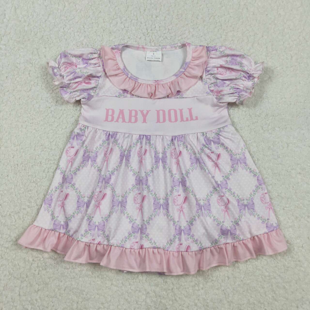 Toddle baby girl doll summer floral romper