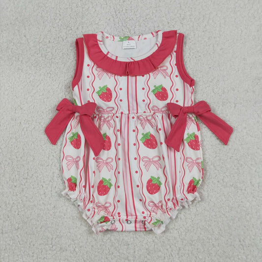toddle girl strawberry design romper