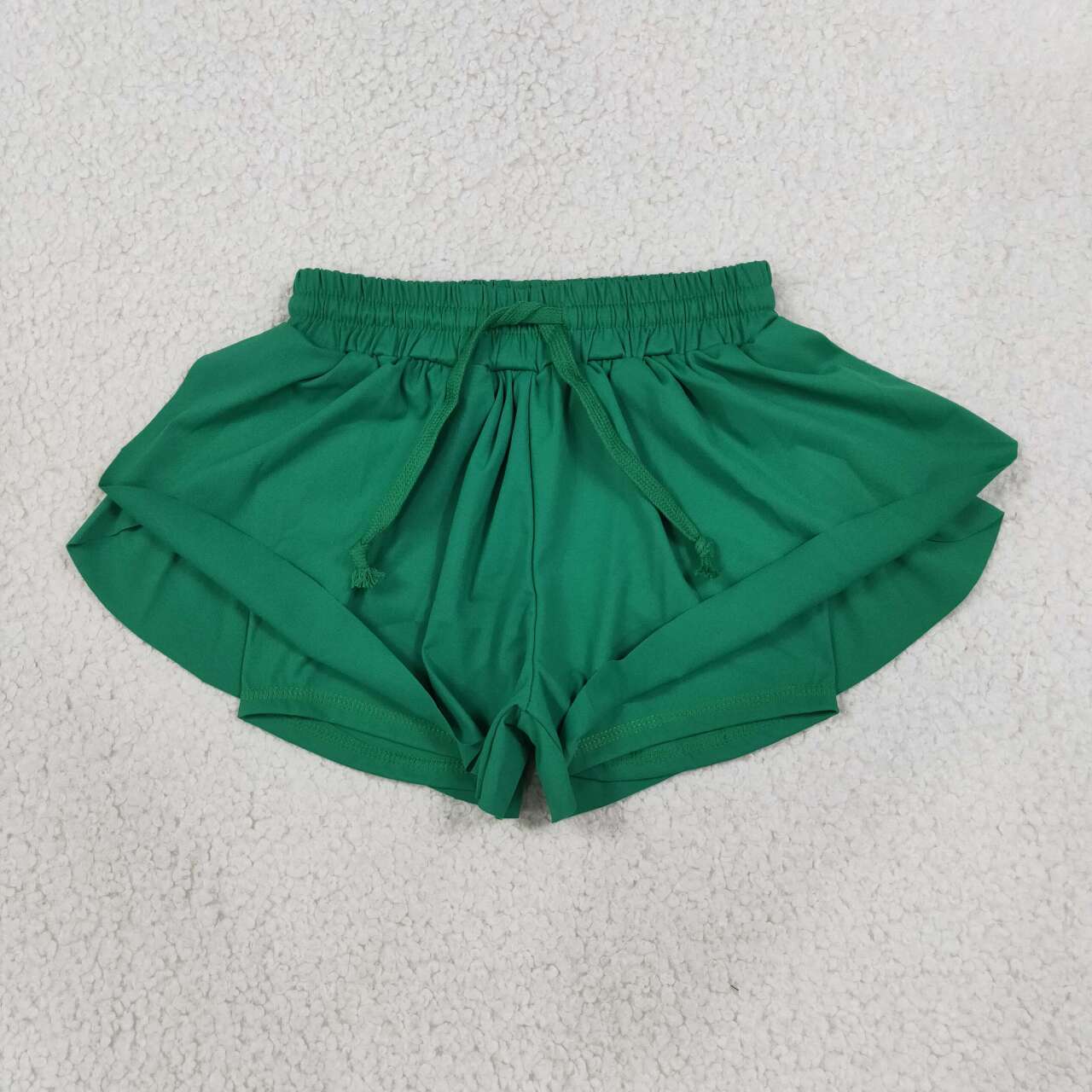 Toddle baby girls green color summer yoga shorts