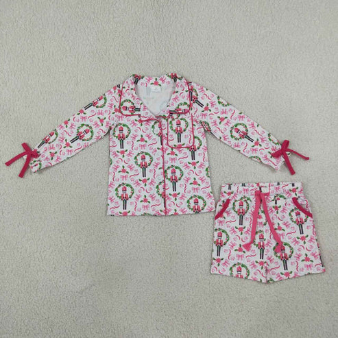 Mommy and Me Christmas soldiers design Long Sleeve pajama set