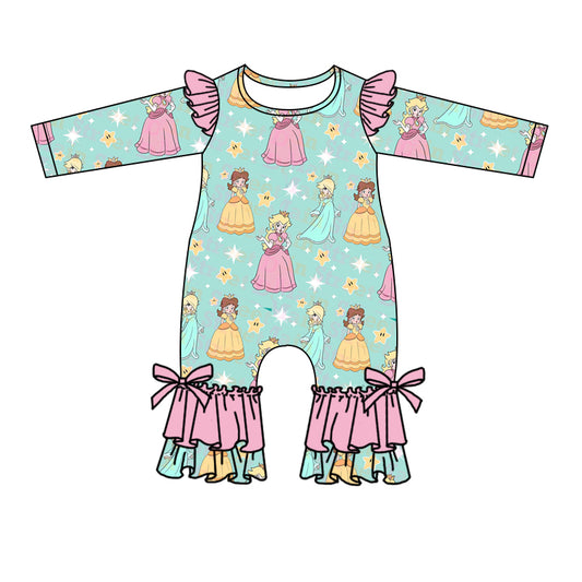 Princess toddle  girls zip romper preorder