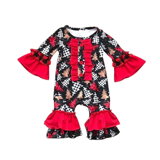 toddle girls Christmas tree romper preorder