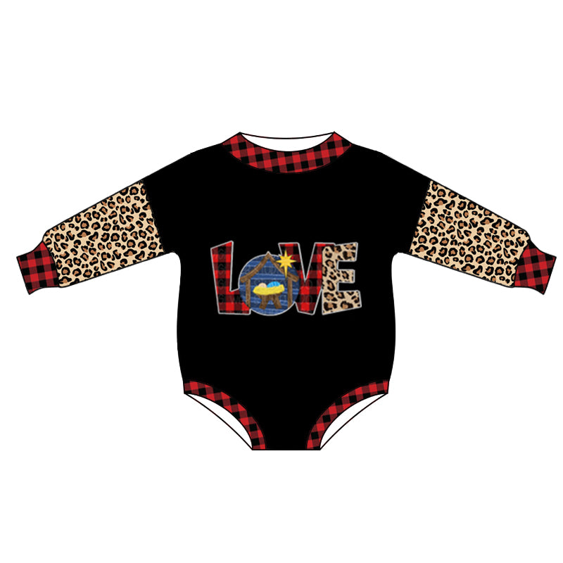 toddles long sleeve love jesus romper preorder