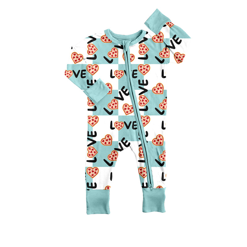 Infant toddle boy Valentines day heart print romper preorder