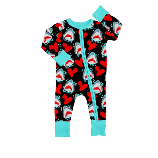 toddle baby baseball heart long sleeve romper preorder