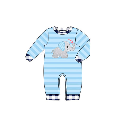 toddle boy elephant animal romper preorder