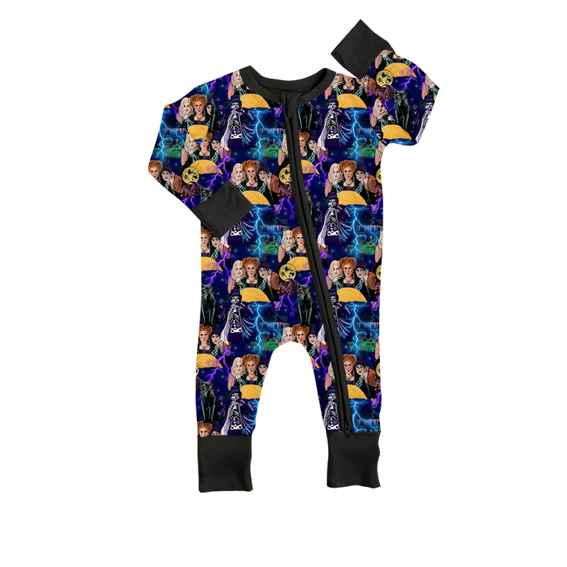 toddle baby boy halloween switches zip romper preorder