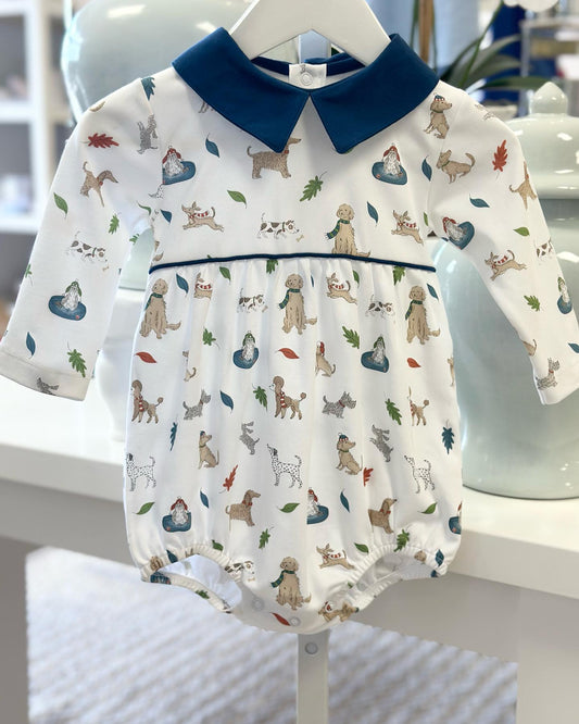 toddle baby dog design long sleeve romper preorder