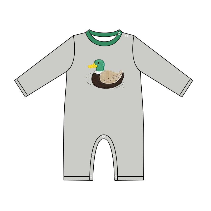 toddle baby boy mallard duck romper preorder