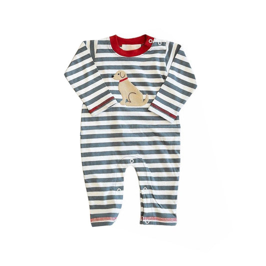 toddle baby boy dog print long sleeve romper preorder