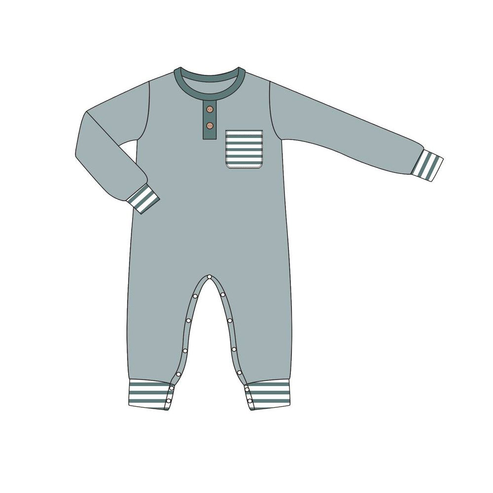 wholesale kids baby boy pocket romper preorder