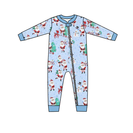 infant baby boy wholesale christmas treen reindeer zip romper preorder