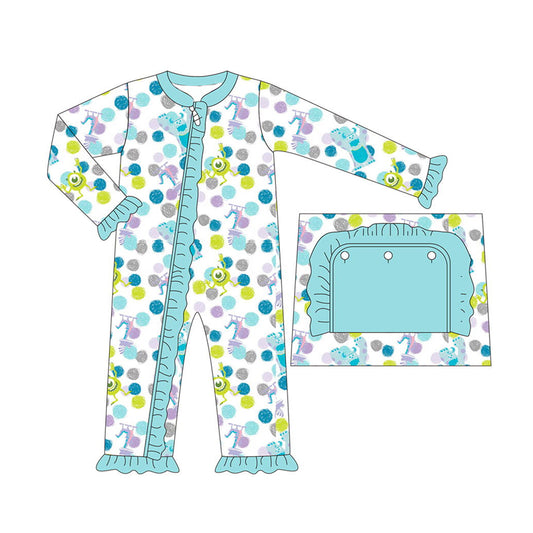 baby girl long sleeve cartoon zip romper preorder