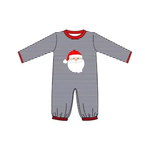 toddle baby boy christmas santa claus fall winter romper preorder