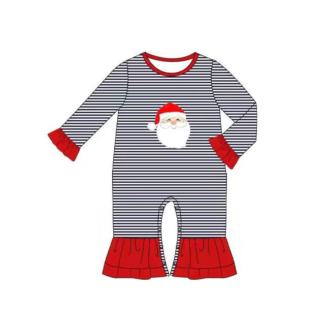 toddle baby girls christmas santa claus fall winter romper preorder