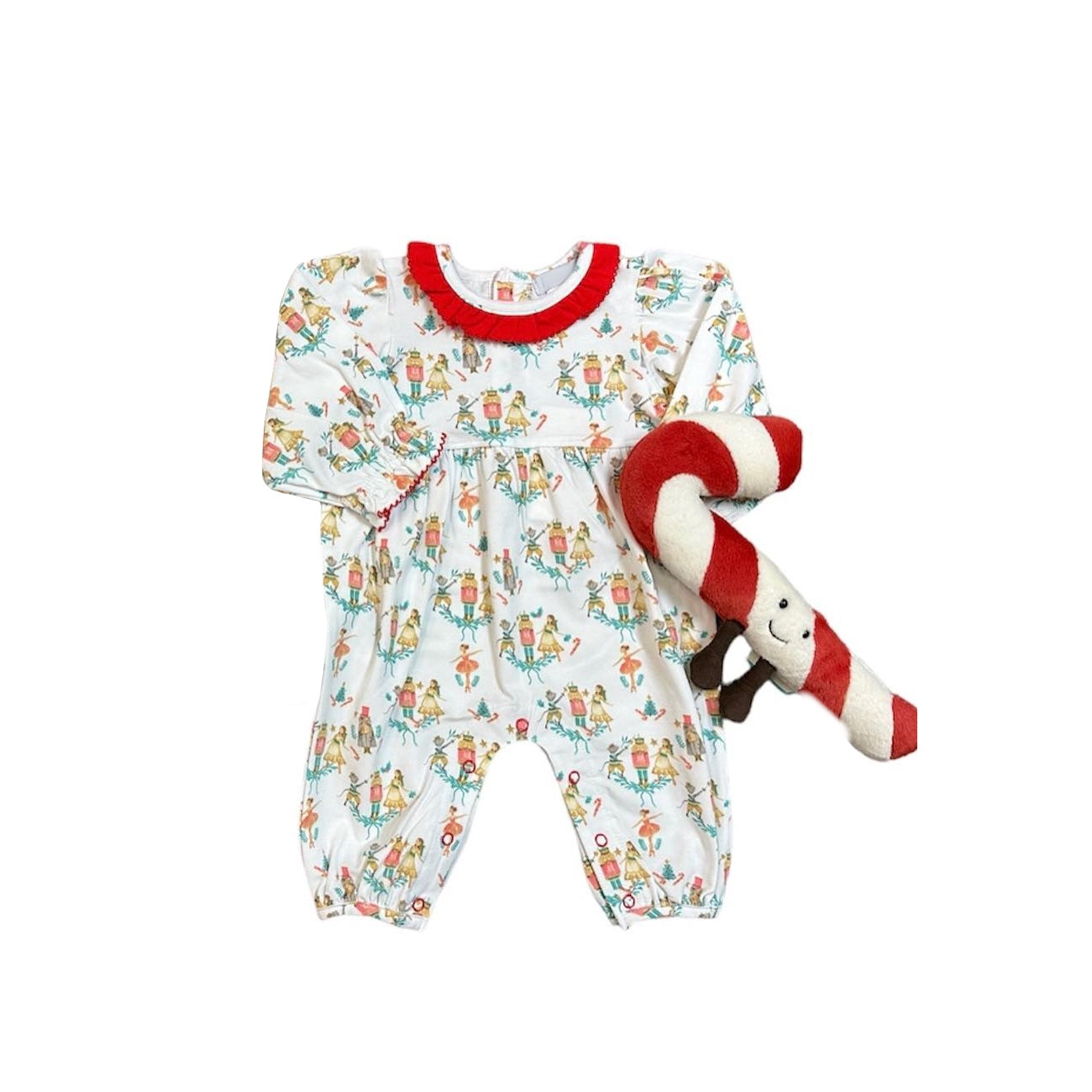 Toddle Baby Girls Christmas Solider Long Sleeve Romper Preorder