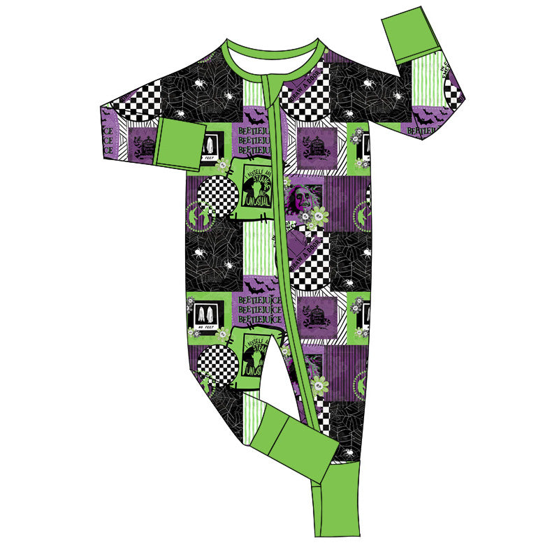 Toddle baby boy Halloween design zip romper preorder