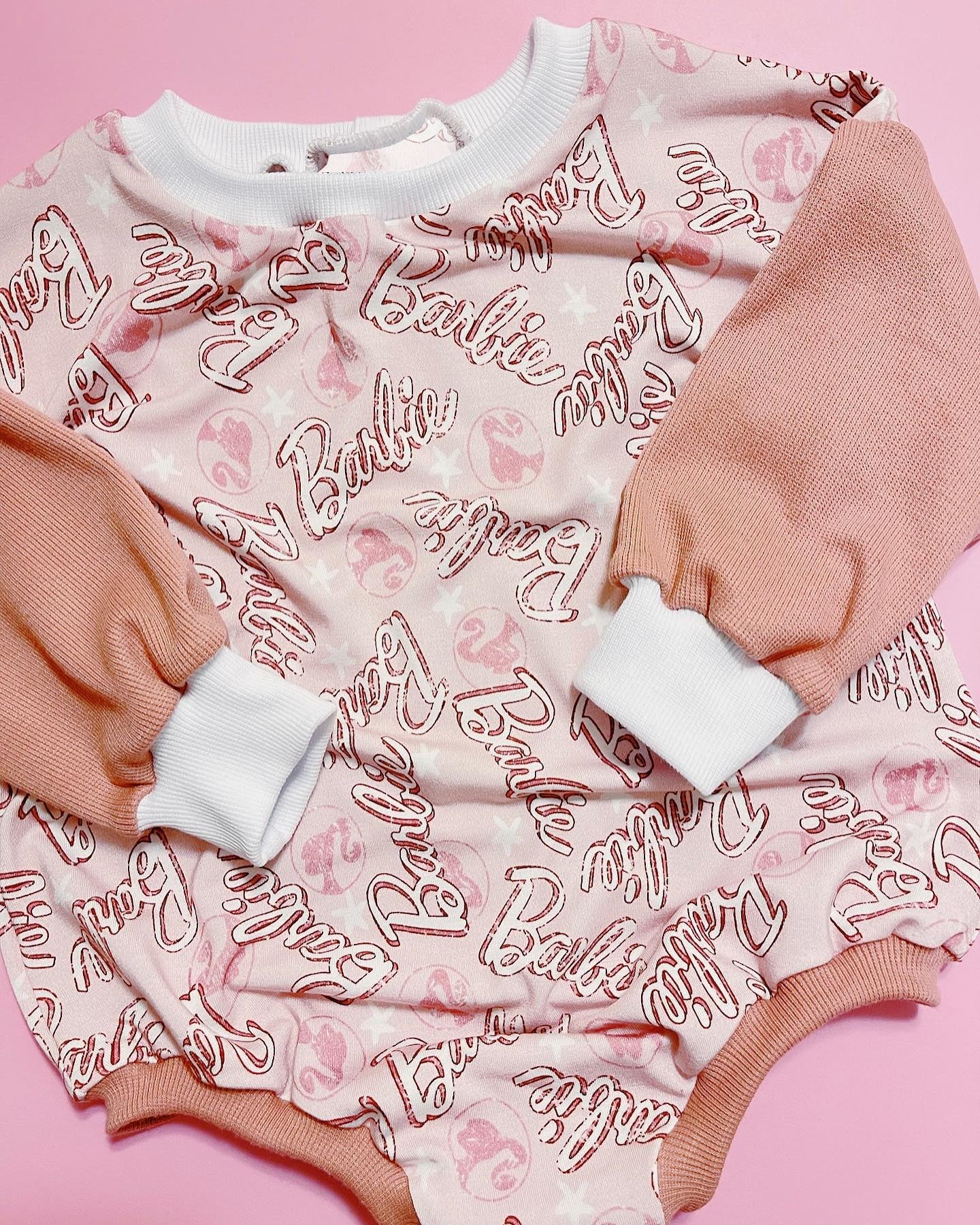 Toddle girl pink doll boutique romper preorder
