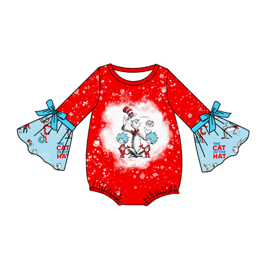 Infant baby girls dr design long sleeve romper preorder