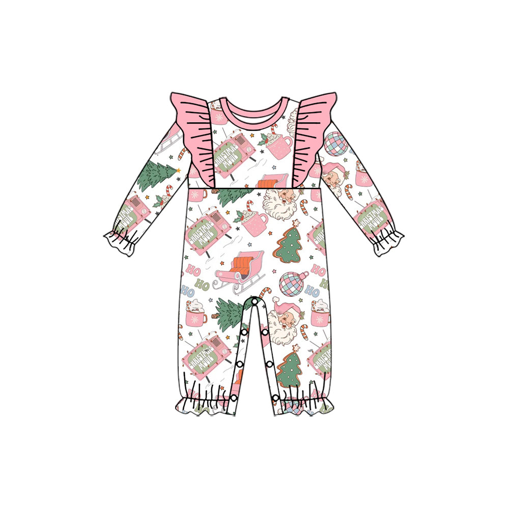 Christmas Santa Claus hohoho long sleeve romper preorder