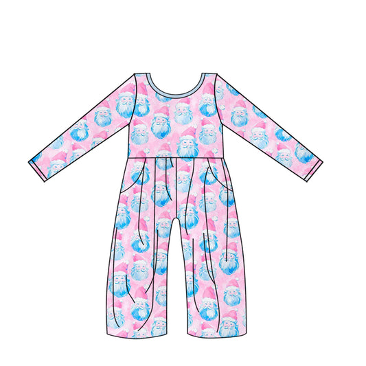 Infant baby girls Christmas Santa Claus jumpsuit preorder