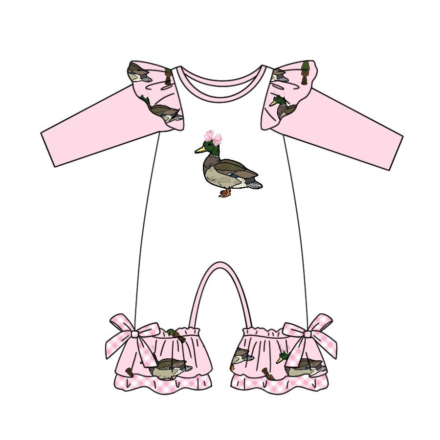 Toddle baby girls mallard duck romper preorder