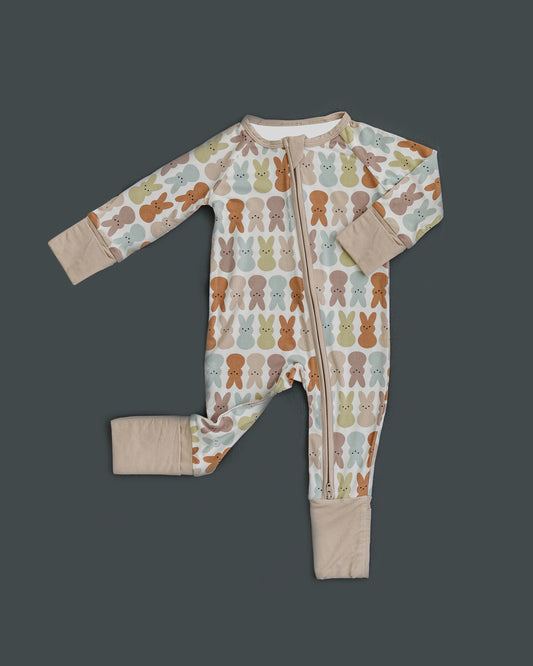 Easter bunny toddle girls long sleeve romper preorder