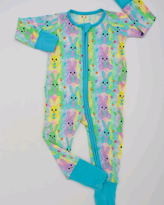 Easter bunny holiday toddle romper preorder