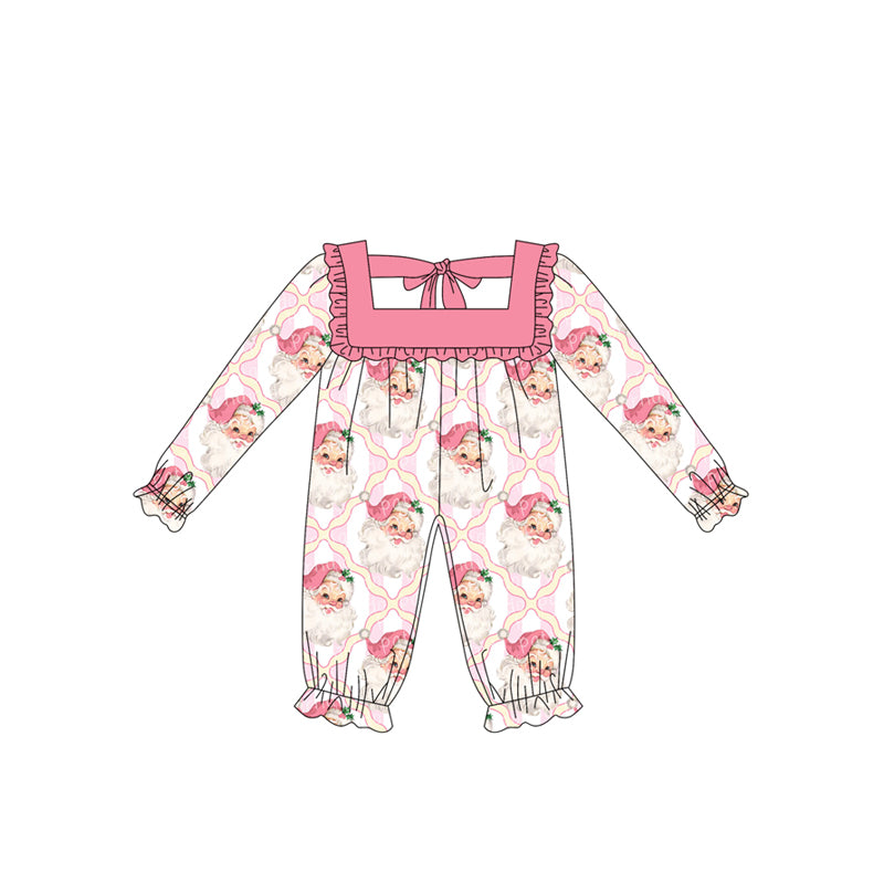 Toddle girls Christmas santa claus long sleeve romper preorder