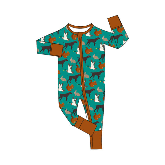 Duck dog animals boy romper preorder
