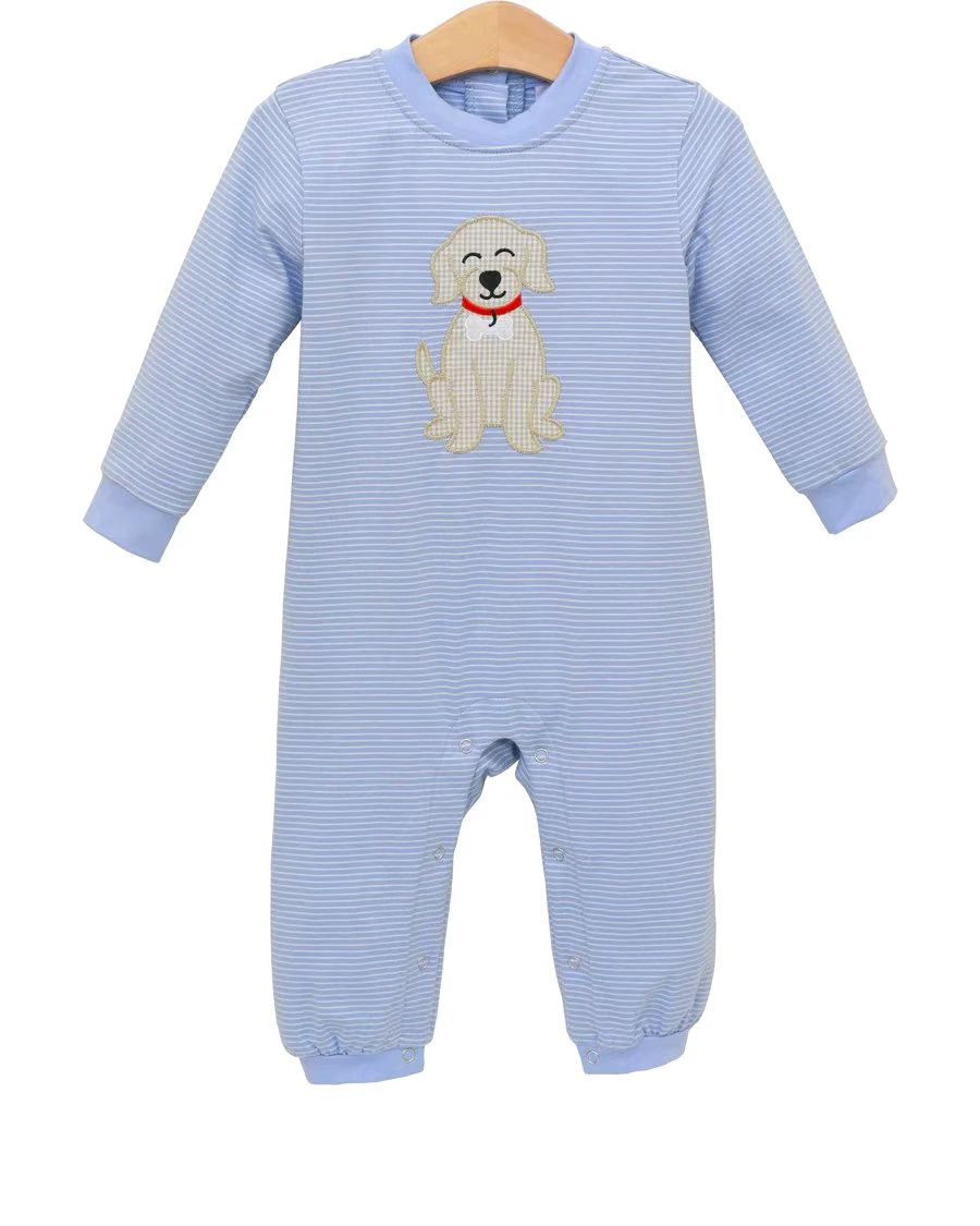 Cute dog design toddle boy romper preorder
