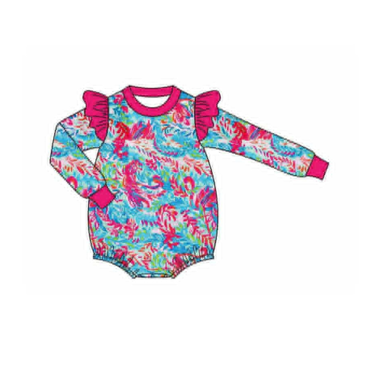 Seaweed toddle baby long sleeve romper preorder