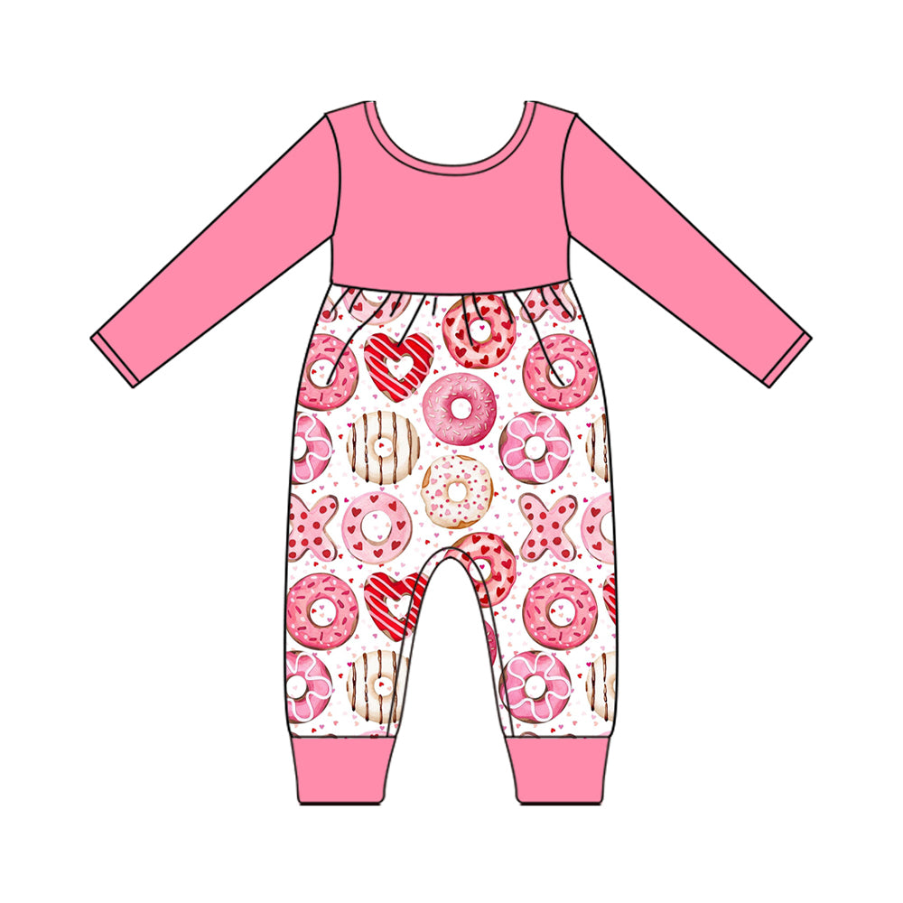 Valentines xoxo toddle baby girl long sleeve romper preorder