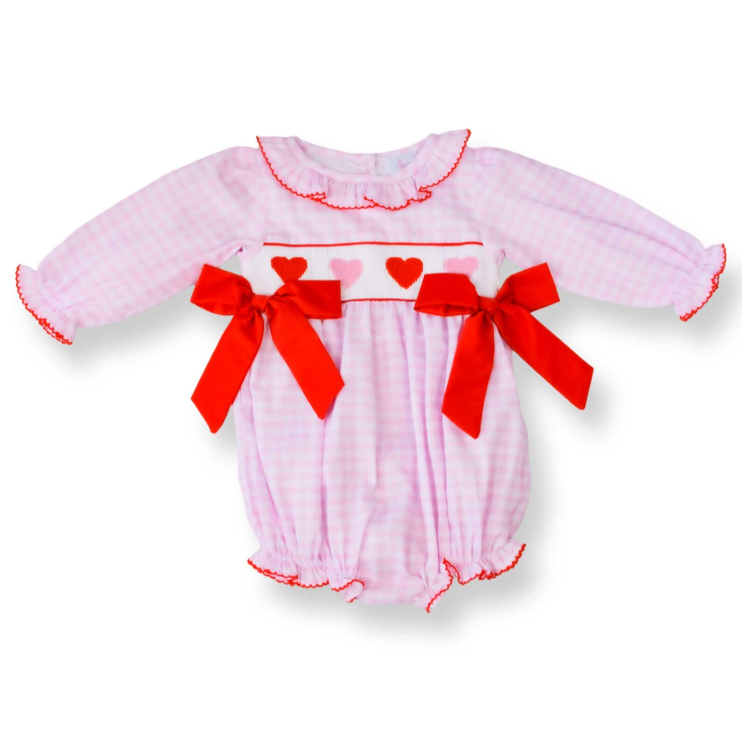 Valentines day heart baby girl romper preorder