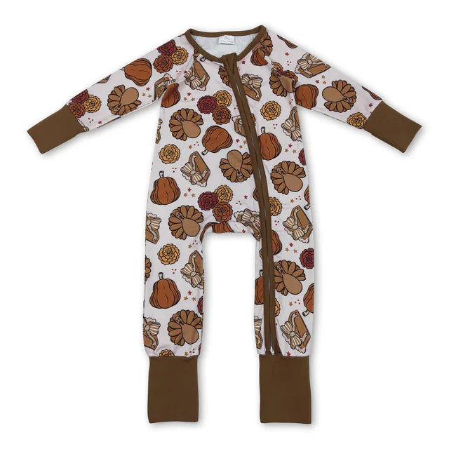 Thanksgiving turkey shirt matching pants pajama set