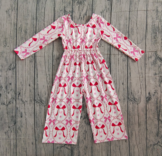 Toddle girls Valentines heart  jumpsuit preorder