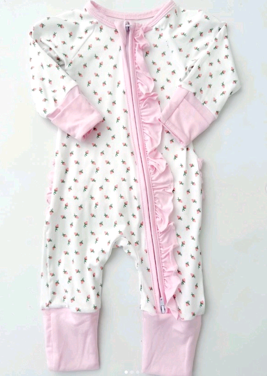 Floral design toddle girls romper preorder