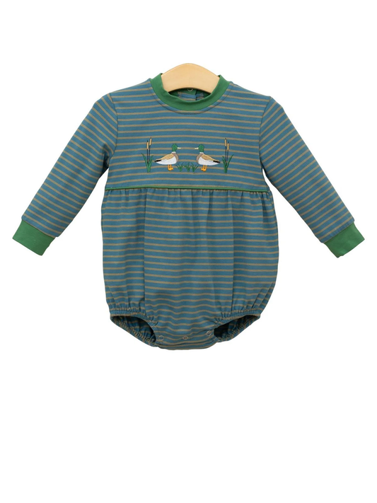 Mallard duck toddle baby boy romper preorder