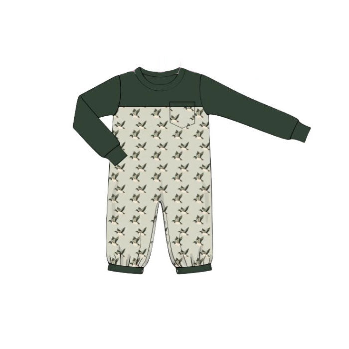 Mallard duck toddle long sleeve romper preorder
