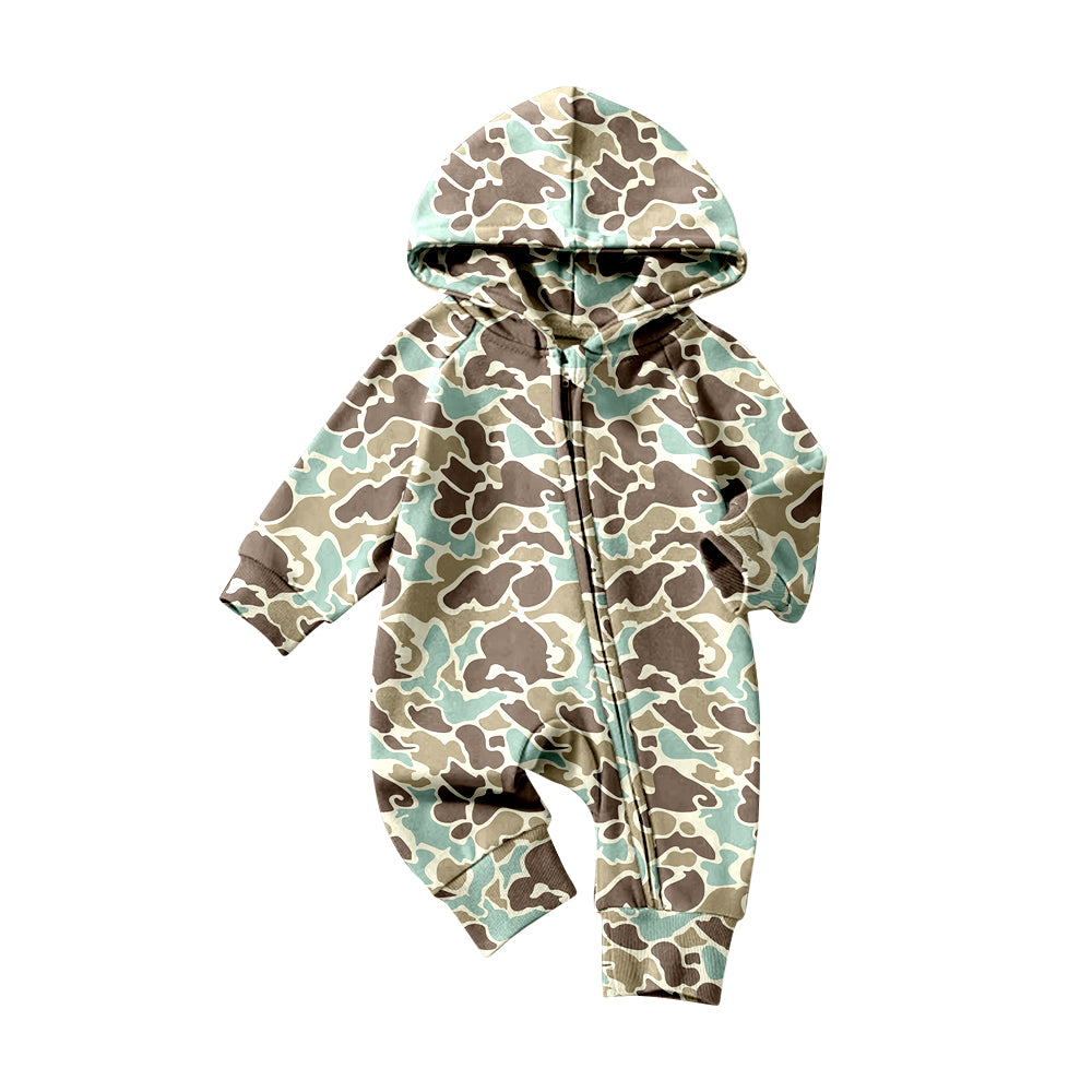 Hot sale baby boy light brown camodesign romper preorder
