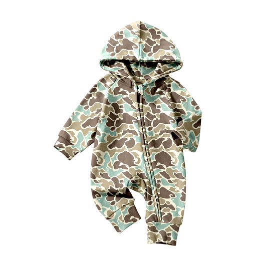 Hot sale baby boy light brown camodesign romper preorder