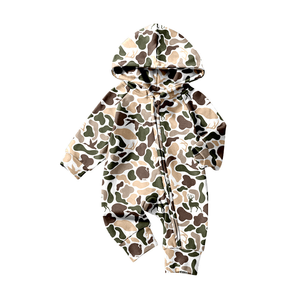 Hot sale baby boy deer duck camo design romper preorder