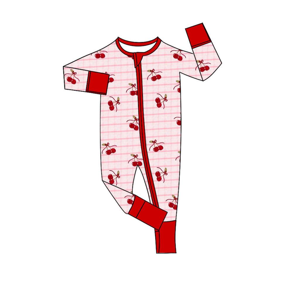 Strawberry print toddle girls romper preorder