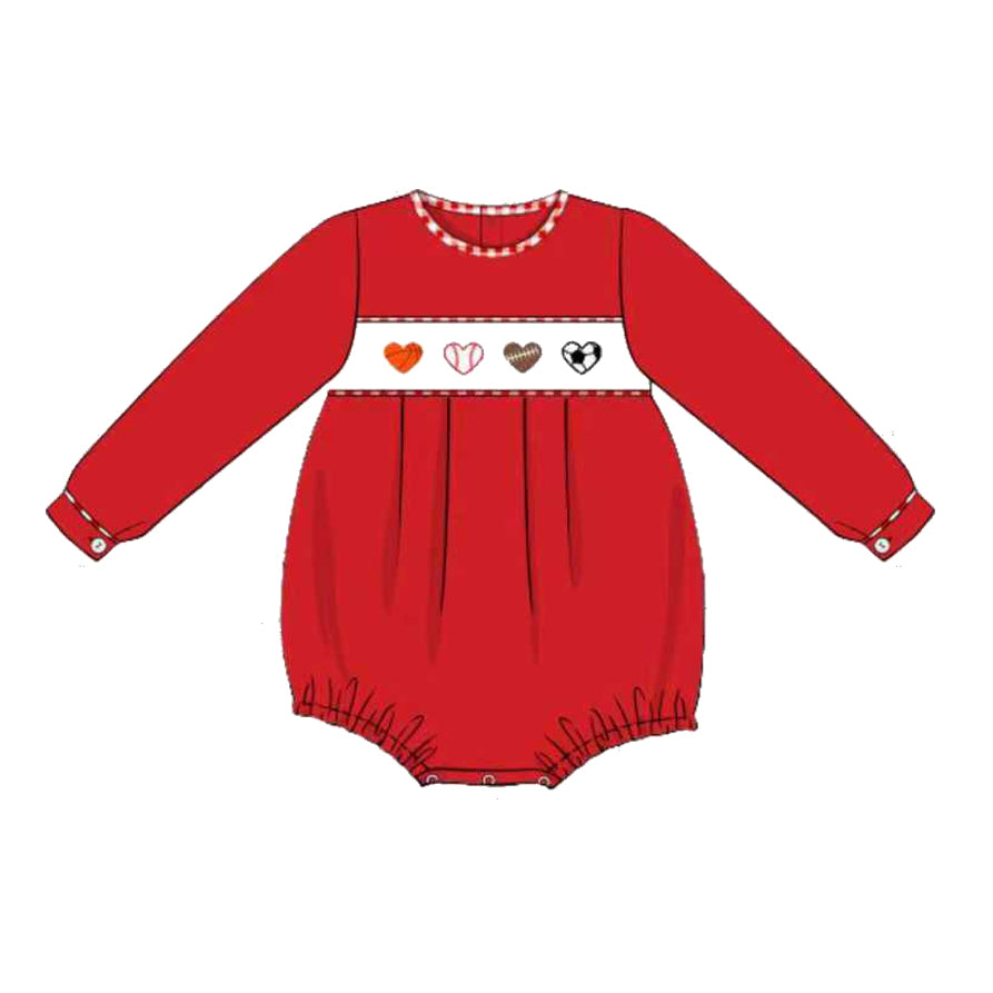 Toddle baby ball design long sleeve romper preorder