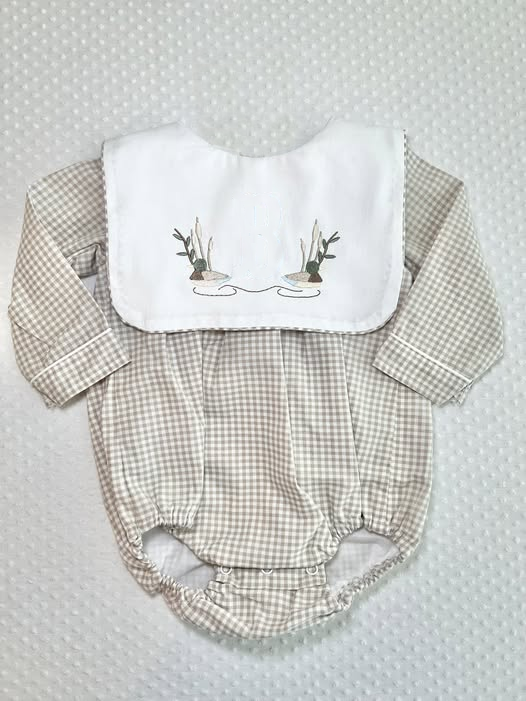 Toddle baby mallard duck print long sleeve romper preorder