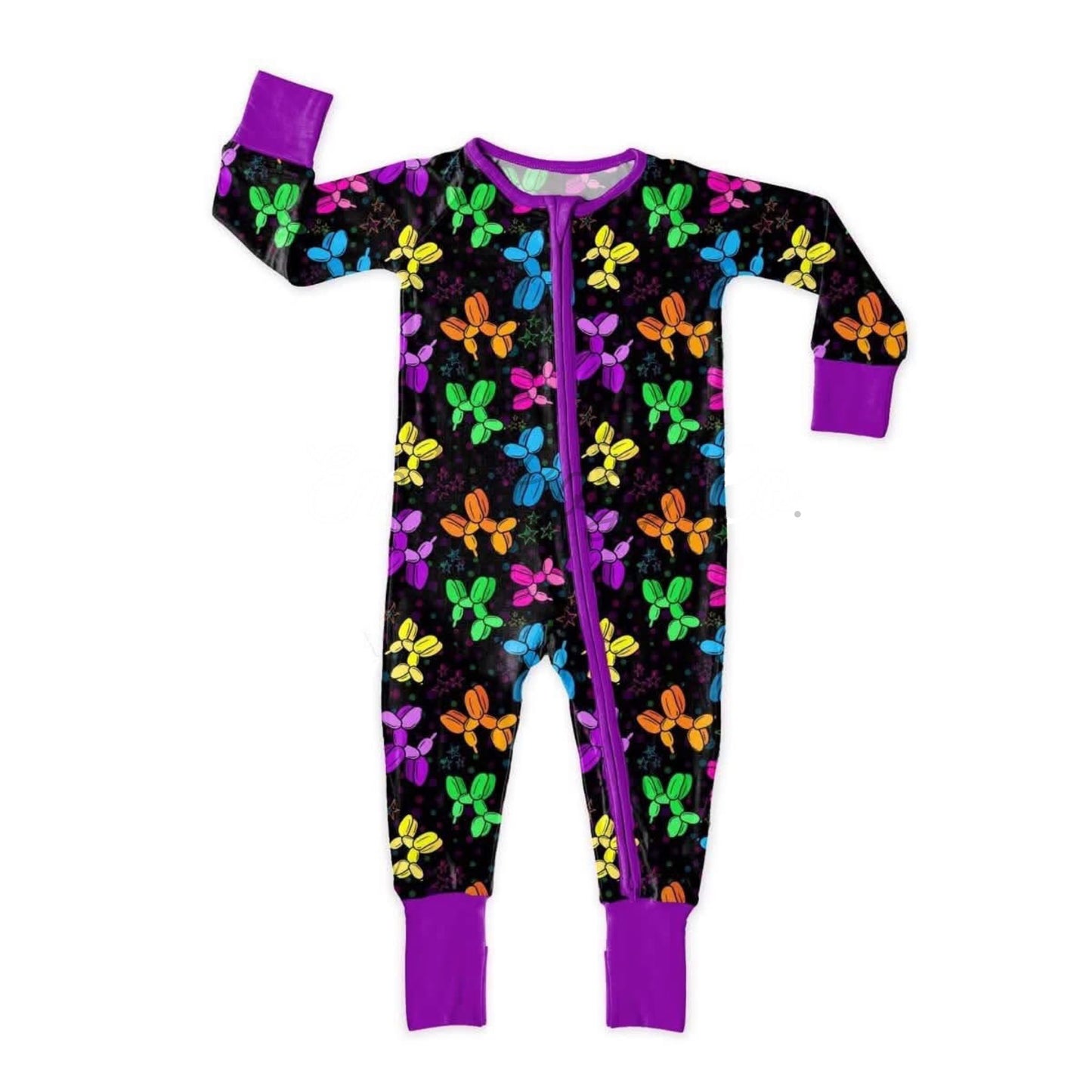 Colorful print toddle baby long sleeve romper preorder