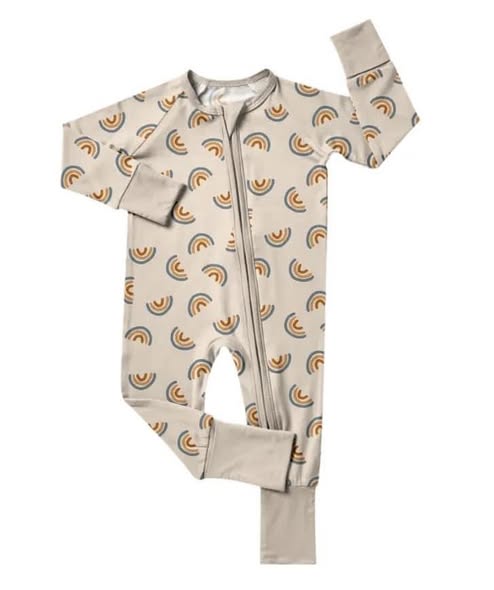 Rainbow design toddle baby long sleeve romper preorder